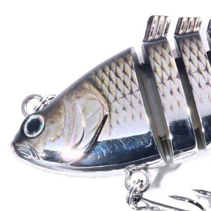 HENGJIA 10cm 24g Appât de pêche bionique multi-sections en plastique galvanisé, JM060 (3), JM060 (4), JM060 (5), JM060 (6), JM060 (1), JM060 (2)