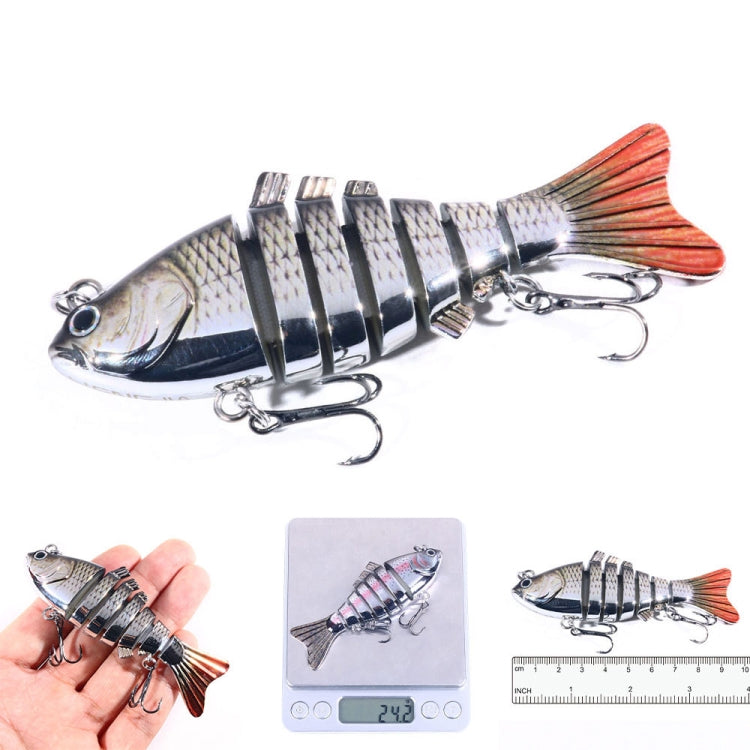 HENGJIA 10cm 24g Appât de pêche bionique multi-sections en plastique galvanisé, JM060 (3), JM060 (4), JM060 (5), JM060 (6), JM060 (1), JM060 (2)