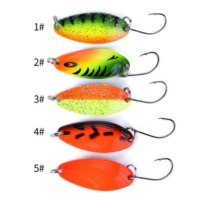 HENGJIA 3,2 cm 4,5 g Leurre artificiel en métal, type melon, pour la pêche