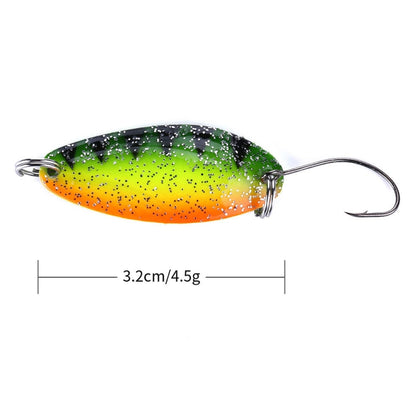 HENGJIA 3,2 cm 4,5 g Leurre artificiel en métal, type melon, pour la pêche
