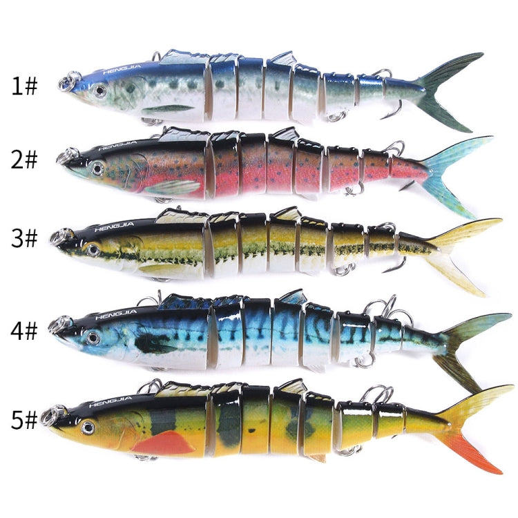 HENGJIA 17,8cm 38g Leurre Artificiel de Pêche à 8 Segments, JM036 (3), JM036 (4), JM036 (5), JM036 (1), JM036 (2)