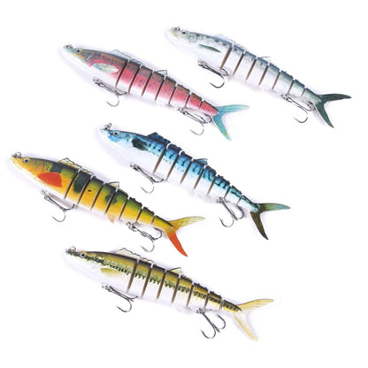 HENGJIA 17,8cm 38g Leurre Artificiel de Pêche à 8 Segments, JM036 (3), JM036 (4), JM036 (5), JM036 (1), JM036 (2)