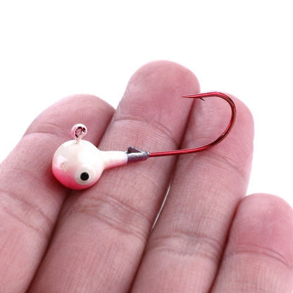 HENGJIA 5 couleurs/ensemble hameçons lestés pour leurres, ensemble hameçons colorés, 7g, 10,5g