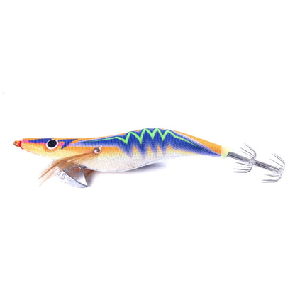HENGJIA 14cm 20g Crevette en Bois Lumineuse Appât Artificiel Hameçon Calmar Leurre Luya, 1, 2, 3, 4, 5, 6, 7, 8, 9, 10, 10 Couleurs
