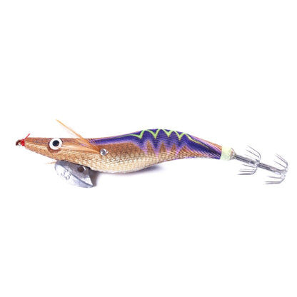 HENGJIA 14cm 20g Crevette en Bois Lumineuse Appât Artificiel Hameçon Calmar Leurre Luya, 1, 2, 3, 4, 5, 6, 7, 8, 9, 10, 10 Couleurs