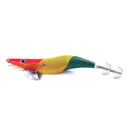 HENGJIA 14cm 20g Crevette en Bois Lumineuse Appât Artificiel Hameçon Calmar Leurre Luya, 1, 2, 3, 4, 5, 6, 7, 8, 9, 10, 10 Couleurs