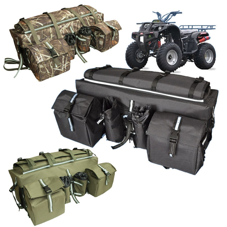 ATV Bag Quad Bike Go Kart Bag Snowmobile Mountain Bike Bag, Black, Army Green, Reed Camouflage