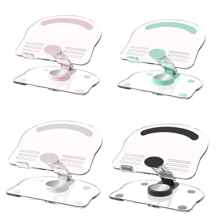 Support de téléphone portable/tablette de bureau rotatif et pliable antidérapant KF-Z11 en acrylique, KF-Z11 (blanc), KF-Z11 (rose), KF-Z11 (vert), KF-Z11 (noir)