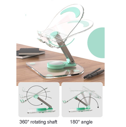 Support de téléphone portable/tablette de bureau rotatif et pliable antidérapant KF-Z11 en acrylique, KF-Z11 (blanc), KF-Z11 (rose), KF-Z11 (vert), KF-Z11 (noir)