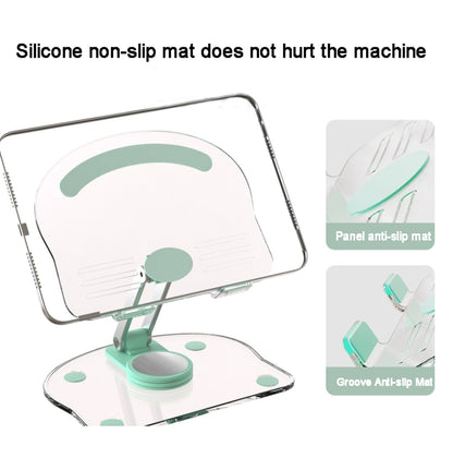 Support de téléphone portable/tablette de bureau rotatif et pliable antidérapant KF-Z11 en acrylique, KF-Z11 (blanc), KF-Z11 (rose), KF-Z11 (vert), KF-Z11 (noir)