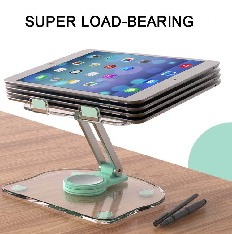 Support de téléphone portable/tablette de bureau rotatif et pliable antidérapant KF-Z11 en acrylique, KF-Z11 (blanc), KF-Z11 (rose), KF-Z11 (vert), KF-Z11 (noir)