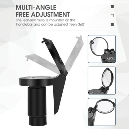 WEST BIKING Bicycle Handlebar Convex Rear View Mirror