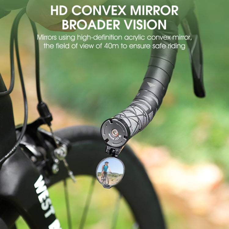 WEST BIKING Bicycle Handlebar Convex Rear View Mirror