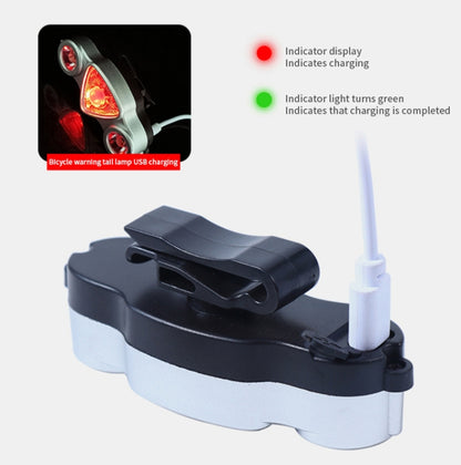 9+2 LED Bicycle Tail Light Rechargeable MTB Road Bike Headlight Warning Light
