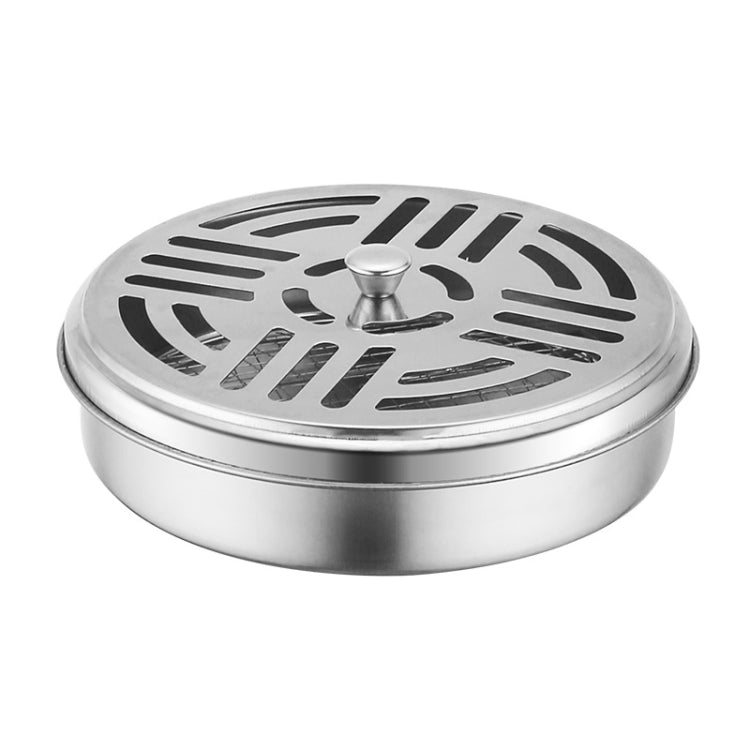 Porte-Plateau Anti-Moustiques en Acier Inoxydable Boîte Anti-Moustiques Ignifuge avec Couvercle pour la Maison