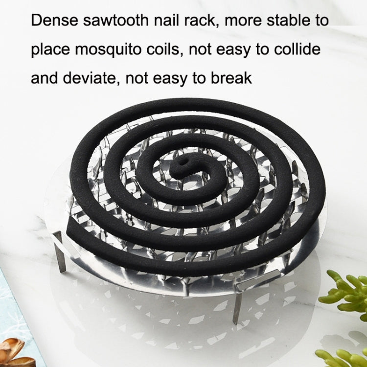 Porte-Plateau Anti-Moustiques en Acier Inoxydable Boîte Anti-Moustiques Ignifuge avec Couvercle pour la Maison