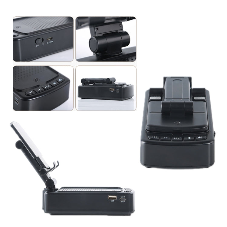 3 in 1 Multi-functional Desktop Mobile Phone Telescopic Bracket Bluetooth Audio