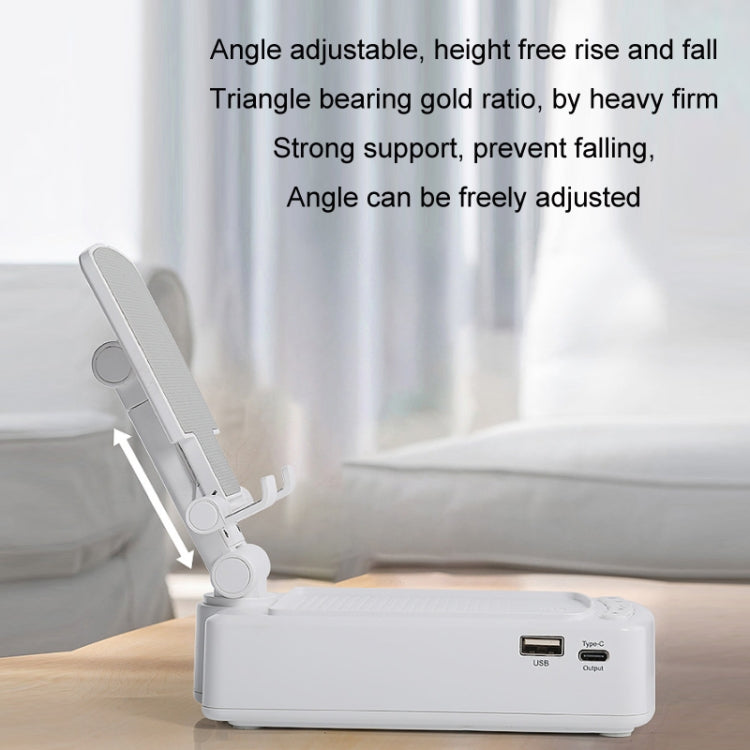 3 in 1 Multi-functional Desktop Mobile Phone Telescopic Bracket Bluetooth Audio