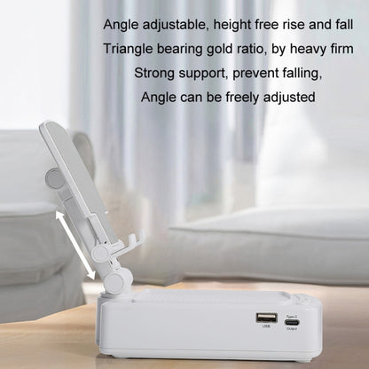 3 in 1 Multi-functional Desktop Mobile Phone Telescopic Bracket Bluetooth Audio