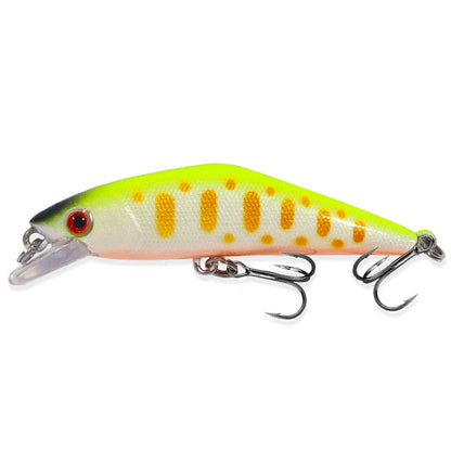 HENGJIA 5.7cm 3.4g Microbe Road Lures Slow Sinking Minnow Fake Bait, 1, 2, 3, 4, 5, 6, 7, 8, 9, 10, 10 couleurs ensachées, 10 couleurs en boîte