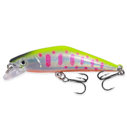 HENGJIA 5.7cm 3.4g Microbe Road Lures Slow Sinking Minnow Fake Bait, 1, 2, 3, 4, 5, 6, 7, 8, 9, 10, 10 couleurs ensachées, 10 couleurs en boîte