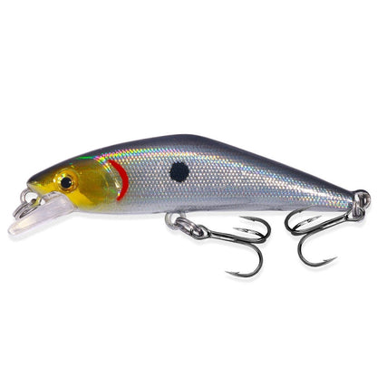 HENGJIA 5.7cm 3.4g Microbe Road Lures Slow Sinking Minnow Fake Bait, 1, 2, 3, 4, 5, 6, 7, 8, 9, 10, 10 couleurs ensachées, 10 couleurs en boîte