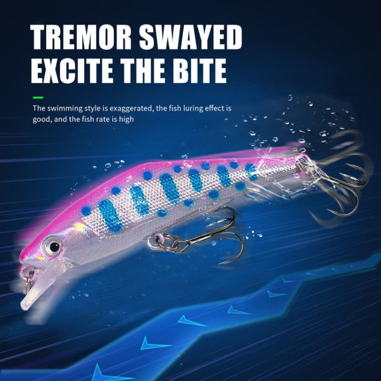 HENGJIA 5.7cm 3.4g Microbe Road Lures Slow Sinking Minnow Fake Bait, 1, 2, 3, 4, 5, 6, 7, 8, 9, 10, 10 couleurs ensachées, 10 couleurs en boîte
