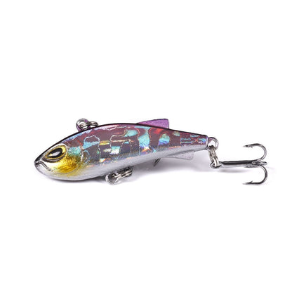 HENGJIA 4cm 4g Leurre de pêche VIB coulant avec trémolo pour perche, micro-leurre imitatif ver.
