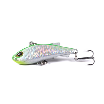 HENGJIA 4cm 4g Leurre de pêche VIB coulant avec trémolo pour perche, micro-leurre imitatif ver.