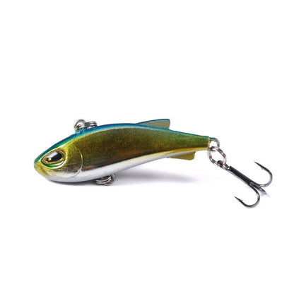 HENGJIA 4cm 4g Leurre de pêche VIB coulant avec trémolo pour perche, micro-leurre imitatif ver.