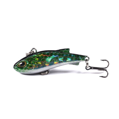 HENGJIA 4cm 4g Leurre de pêche VIB coulant avec trémolo pour perche, micro-leurre imitatif ver.
