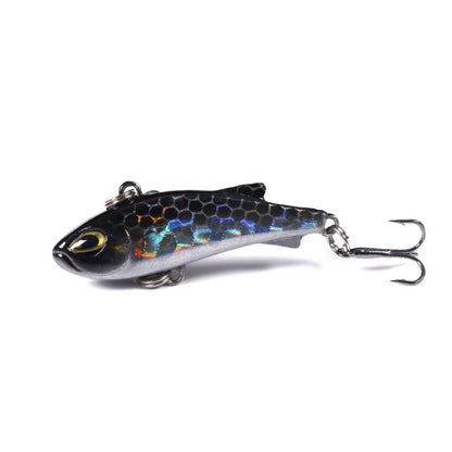 HENGJIA 4cm 4g Leurre de pêche VIB coulant avec trémolo pour perche, micro-leurre imitatif ver.