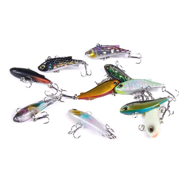 HENGJIA 4cm 4g Leurre de pêche VIB coulant avec trémolo pour perche, micro-leurre imitatif ver.