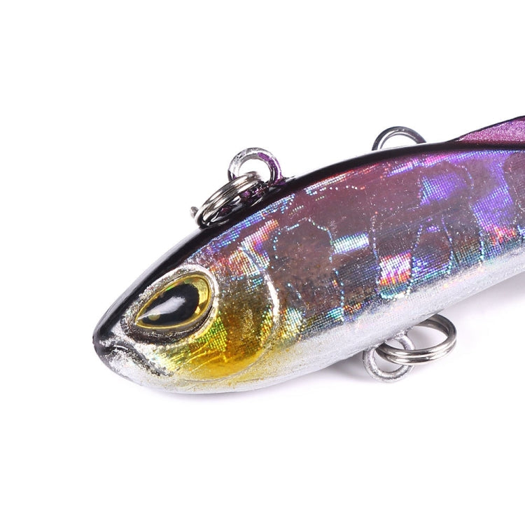 HENGJIA 4cm 4g Leurre de pêche VIB coulant avec trémolo pour perche, micro-leurre imitatif ver.