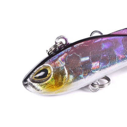 HENGJIA 4cm 4g Leurre de pêche VIB coulant avec trémolo pour perche, micro-leurre imitatif ver.