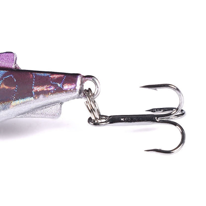 HENGJIA 4cm 4g Leurre de pêche VIB coulant avec trémolo pour perche, micro-leurre imitatif ver.