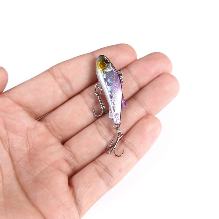 HENGJIA 4cm 4g Leurre de pêche VIB coulant avec trémolo pour perche, micro-leurre imitatif ver.