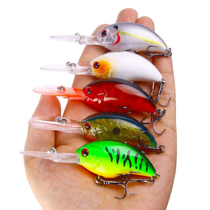 HENGJIA Rock Lure Small Fat Hard Bait Boxed Fake Bait