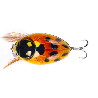 HENGJIA Insecte Flottant dans l'Eau Leurre Bionique Coléoptère Surface de l'Eau Basse Tap Leurre Artificiel, 1, 2, 3, 4, 5, 6, 7, 8, 8 Couleurs en Sachet, 8 Couleurs en Boîte