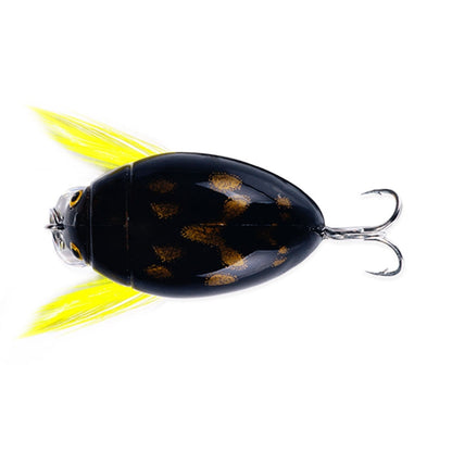HENGJIA Insecte Flottant dans l'Eau Leurre Bionique Coléoptère Surface de l'Eau Basse Tap Leurre Artificiel, 1, 2, 3, 4, 5, 6, 7, 8, 8 Couleurs en Sachet, 8 Couleurs en Boîte