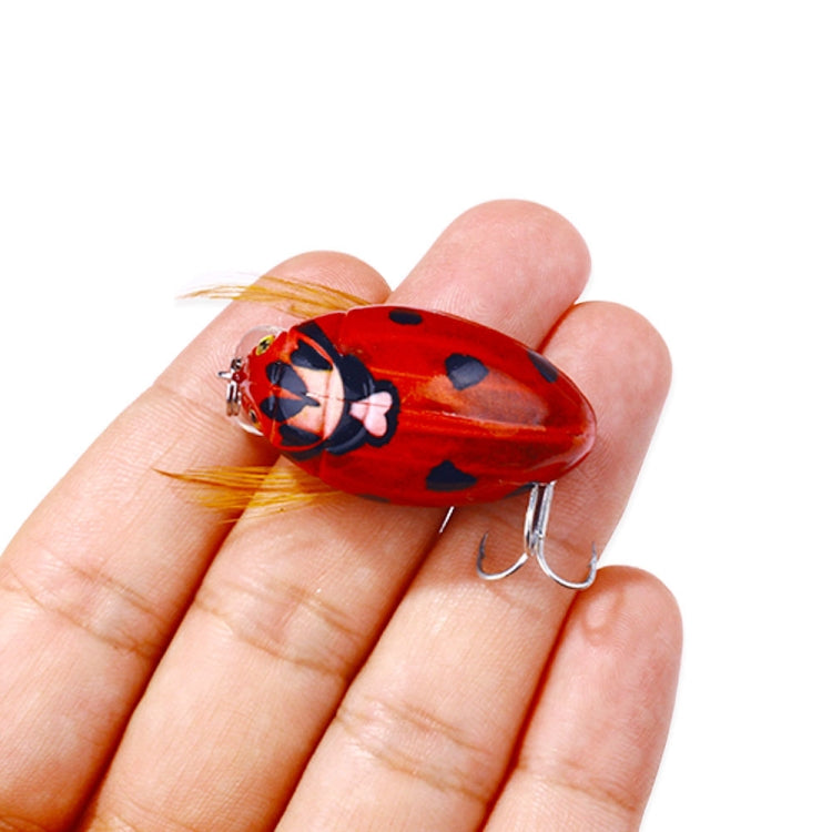 HENGJIA Insecte Flottant dans l'Eau Leurre Bionique Coléoptère Surface de l'Eau Basse Tap Leurre Artificiel, 1, 2, 3, 4, 5, 6, 7, 8, 8 Couleurs en Sachet, 8 Couleurs en Boîte