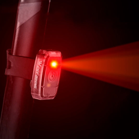 WEST BIKING Mini Phare Arrière Bicolore pour Vélo, Lumière d'Avertissement de Nuit pour le Cyclisme