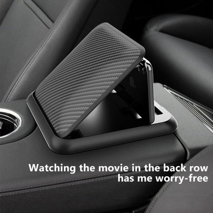 Car Mobile Phone Holder Carbon Fiber Pattern Silicone Dashboard Holder
