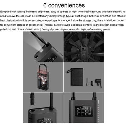 Pompe à air électrique portable universelle Xiaomi Mijia pour voiture et vélo, compresseur d'air électrique Mijia Air Pump 2