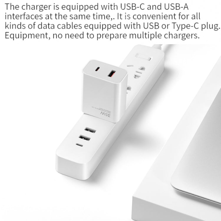 Original Xiaomi 35W USB-C+USB-A Fast Charge Portable Dual Port Charger(1C+1A), US Plug, 35W