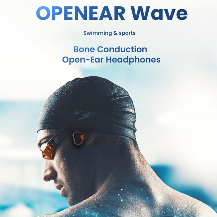 In-ear Waterproof Bone Conduction Earphone Magnetic Charging Swimming Sports Bluetooth Earphone, AS9 Blue, AS9 Grey, AS9 Orange
