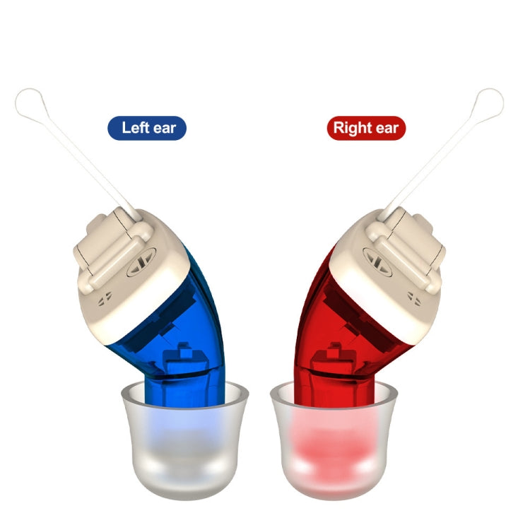 AN127 Invisible In-Ear Hearing Aid Sound Amplifier For The Elderly And Hearing Impaired, Blue Left Ear, Red Right Ear), Black Left Ear, Black Right Ear, Skin Color Left Ear, Skin Color Right Ear