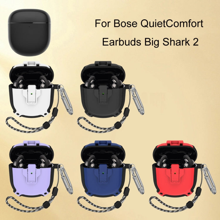 For Bose QuietComfort Earbuds Big Shark 2 Generation Split Protective Case