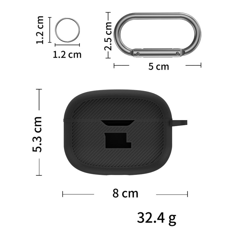 For JBL Vibe Beam Headphone Silicone Waterproof Dustproof Protective Case