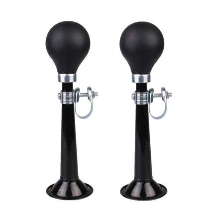 2pcs 7 inch Metal Plating Bicycle Air Horn Bicycle Accessories, Black, Red, Blue, Pink, Green, Silver